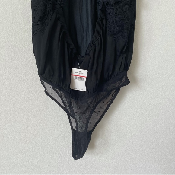 Free People Intimately Melrose Black Lace Backless Bodysuit XS - Picture 10 of 16